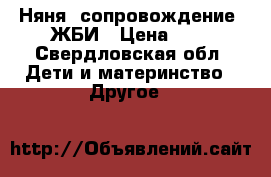 Няня, сопровождение, ЖБИ › Цена ­ 1 - Свердловская обл. Дети и материнство » Другое   